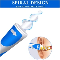 Ear cleaning tool, easy to clean, smart swab,Smart Soft Spiral Swab Easy Earwax Removal Ear Cleaner